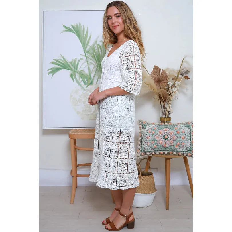 La Vie Boheme Duster - Ivory Charm