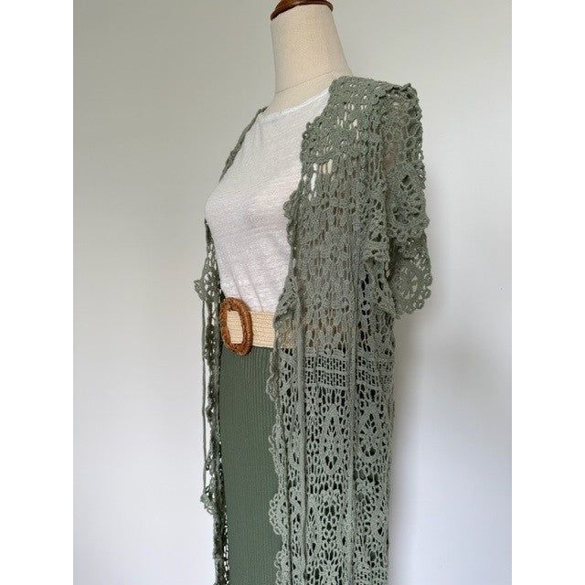 La Vie Boheme Duster - Sage Longline