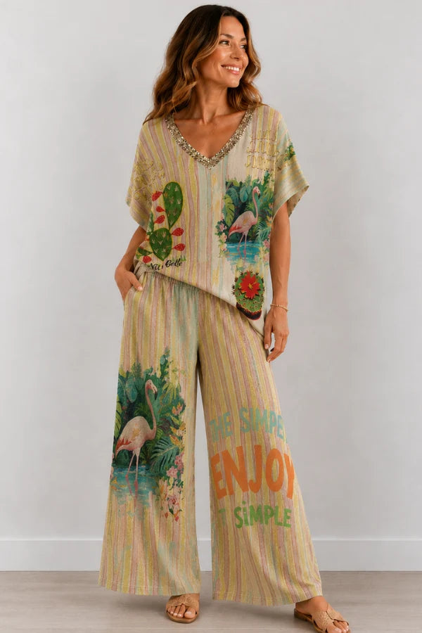 Luna Shimmer Top - Golden Fiesta