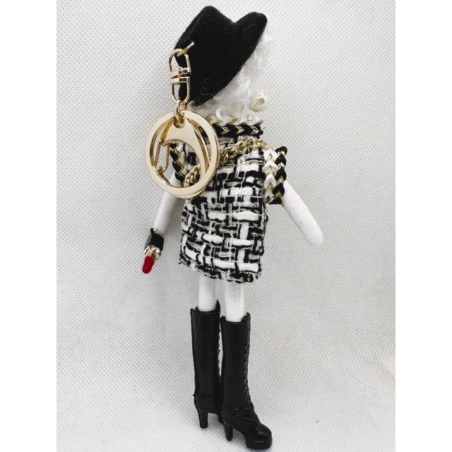 Parisian Doll Keyring Bag Charm - Glamour Boots