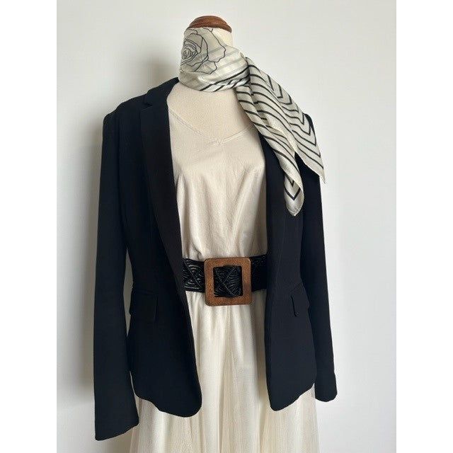 Stylish Silky Scarf - Cream Chanel