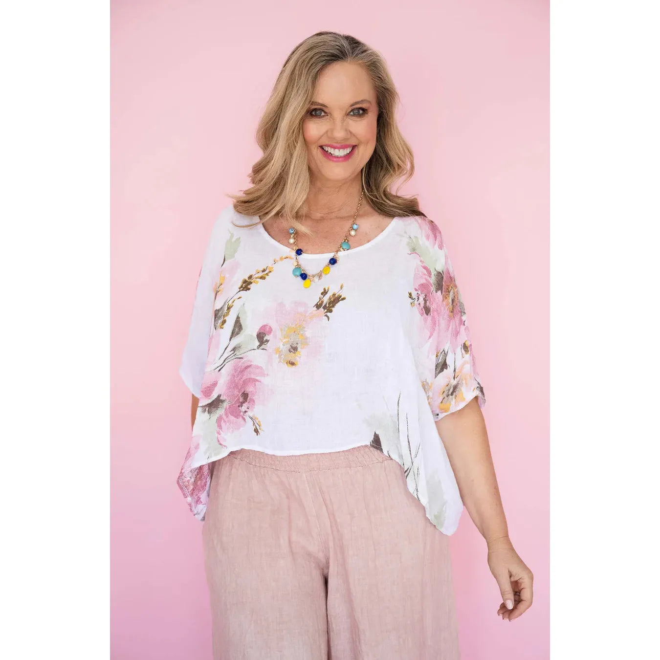 Tia Linen Floral Top