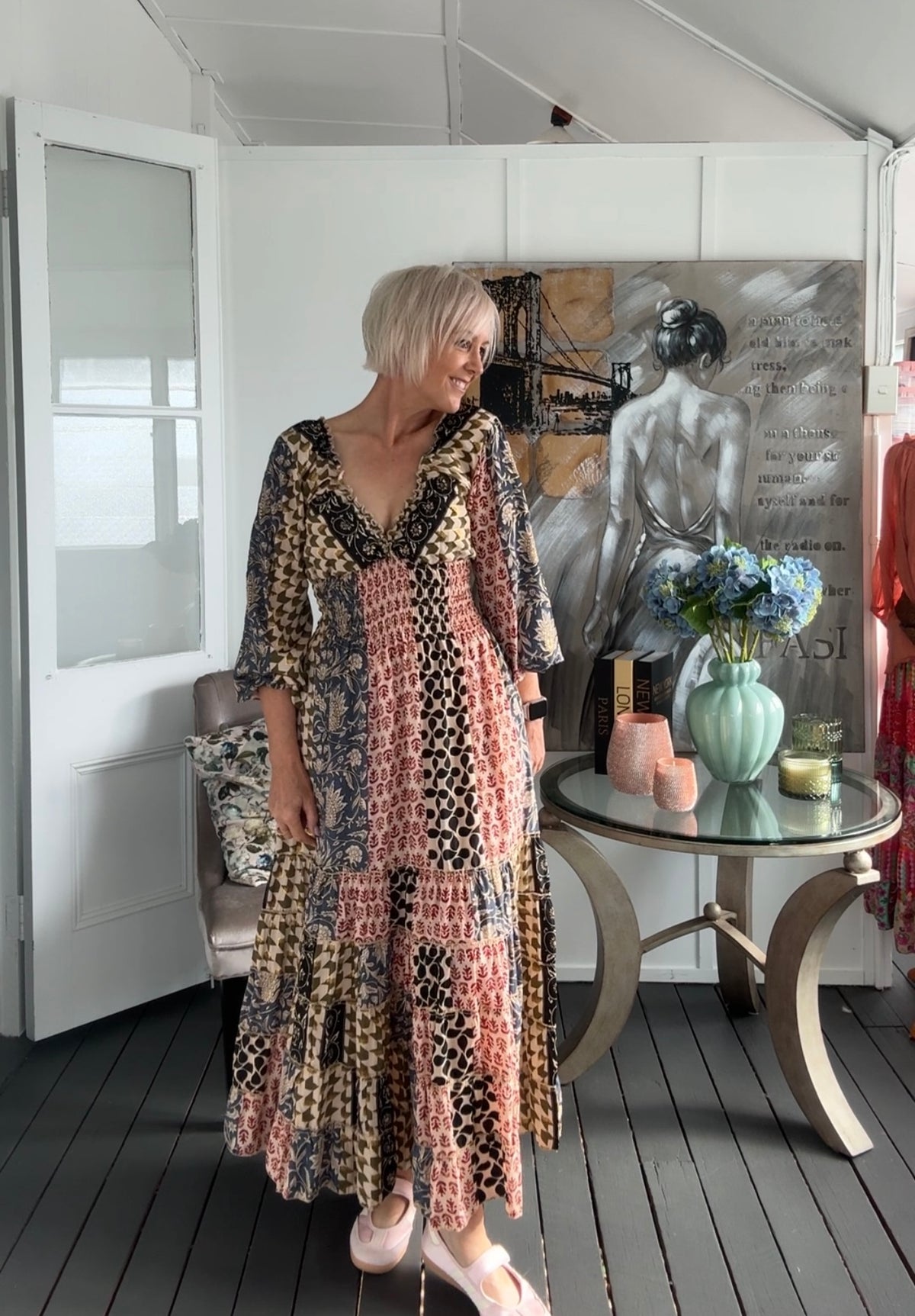 Goddess Dress Long Sleeve - Olive