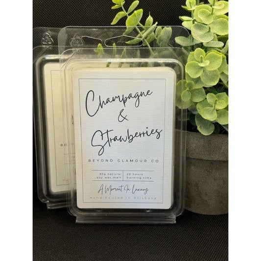Coconut Soy Wax Melt - Champagne & Strawberries