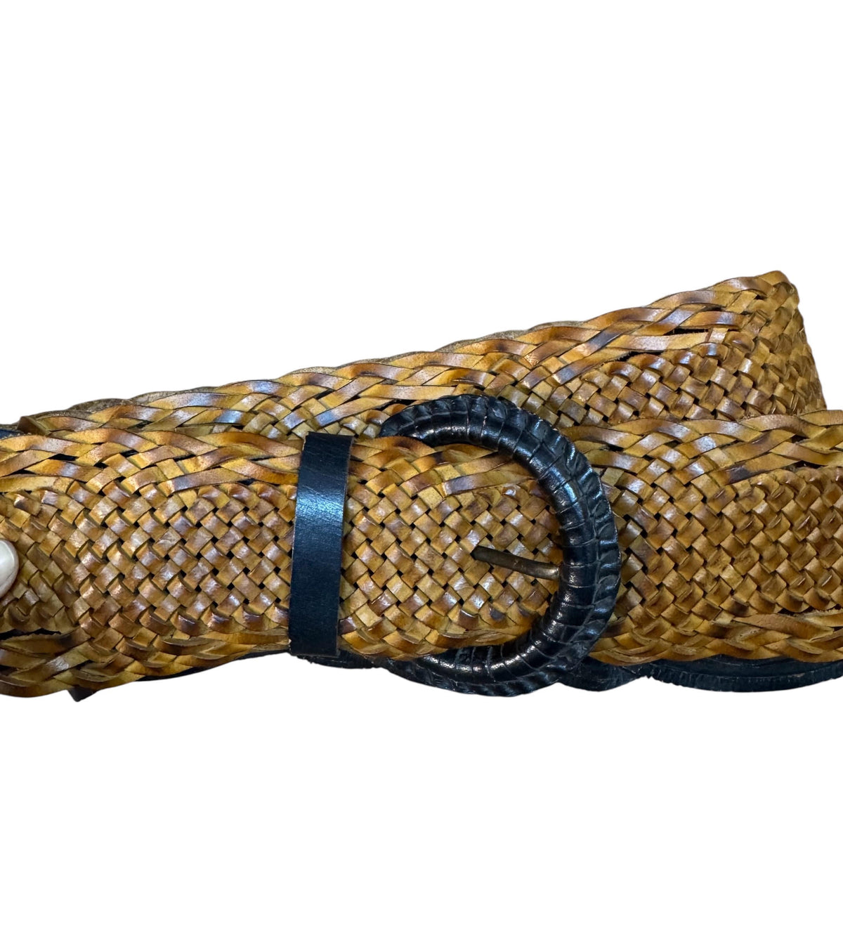 Declan Weave Belt - Tan