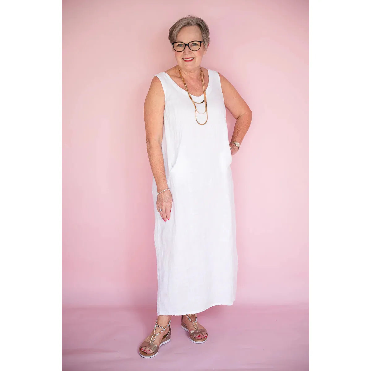 Lisa Linen Dress