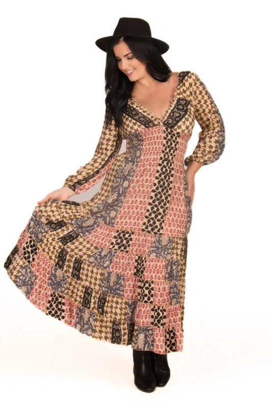 Goddess Dress Long Sleeve - Olive