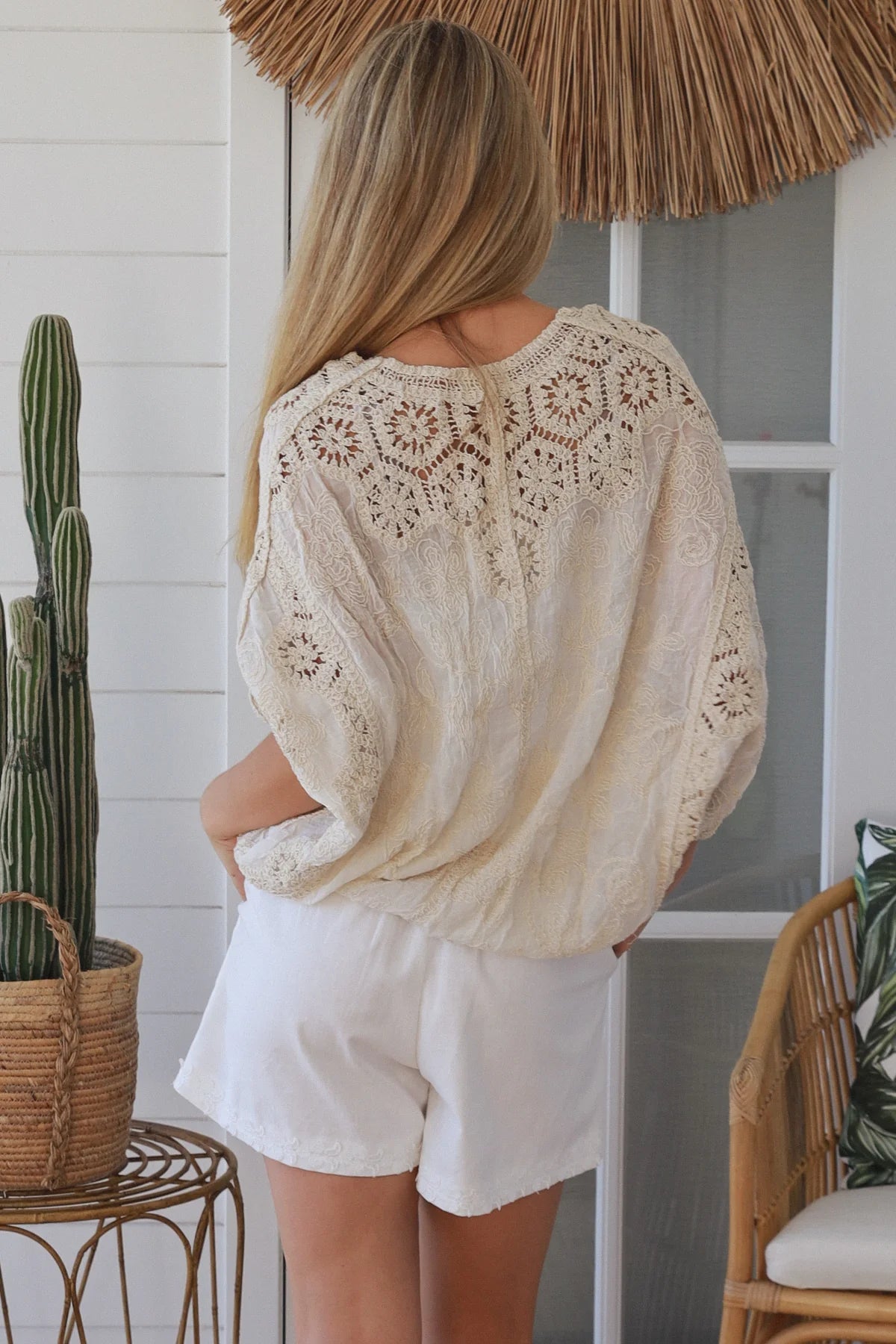 Willow Crochet Jardigan - Natural