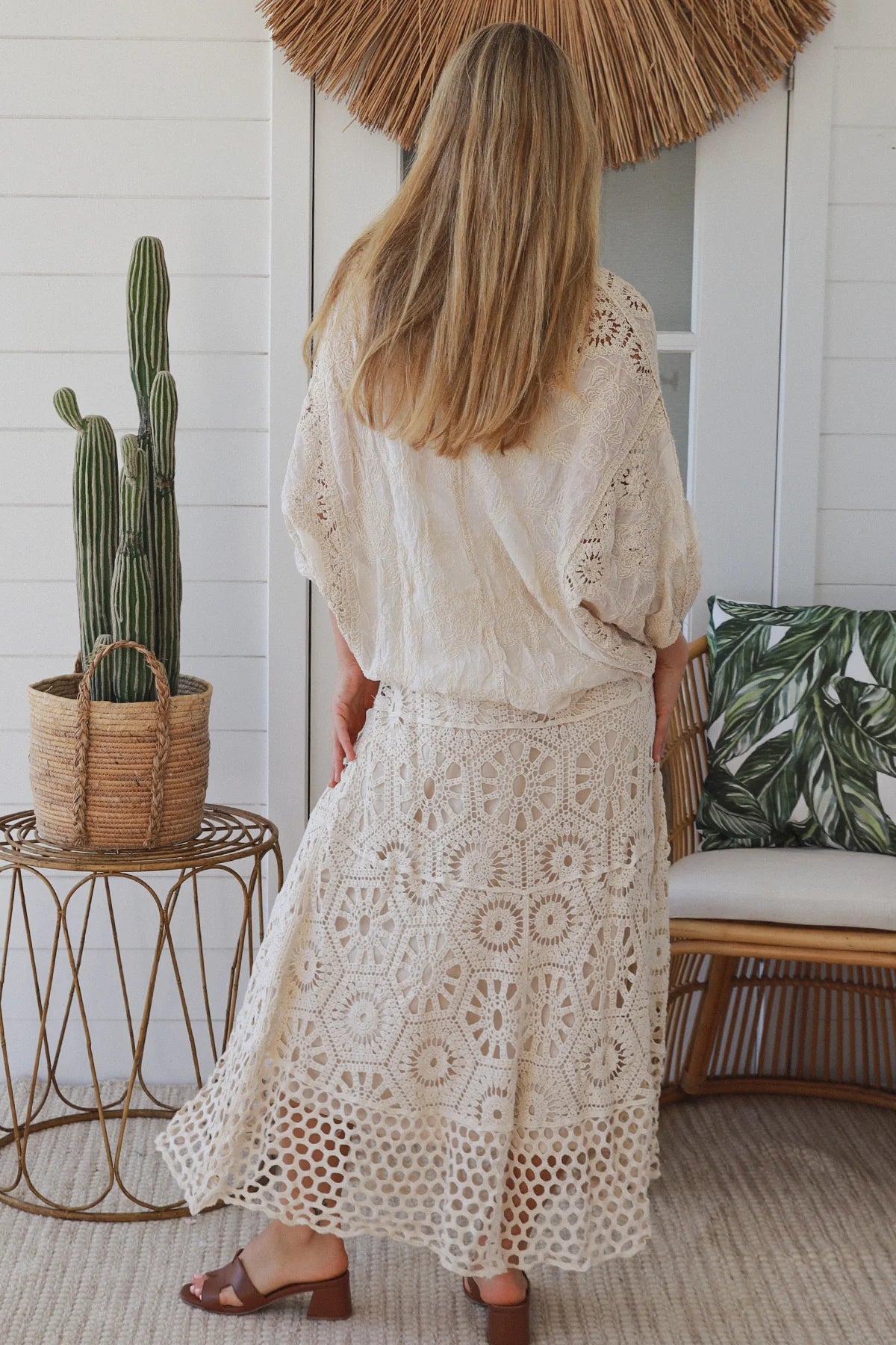 Willow Crochet Skirt - Natural