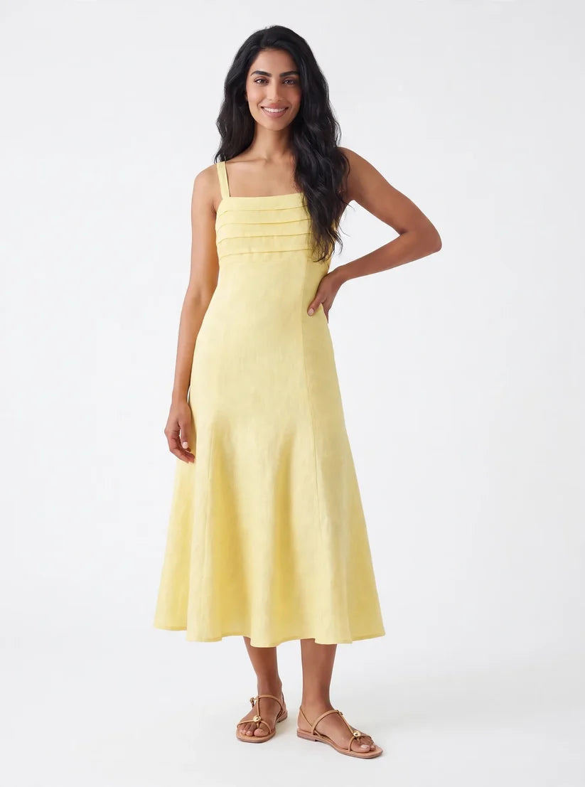 Milania Dress - Lemon