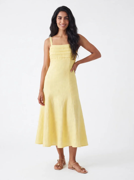 Milania Dress - Lemon
