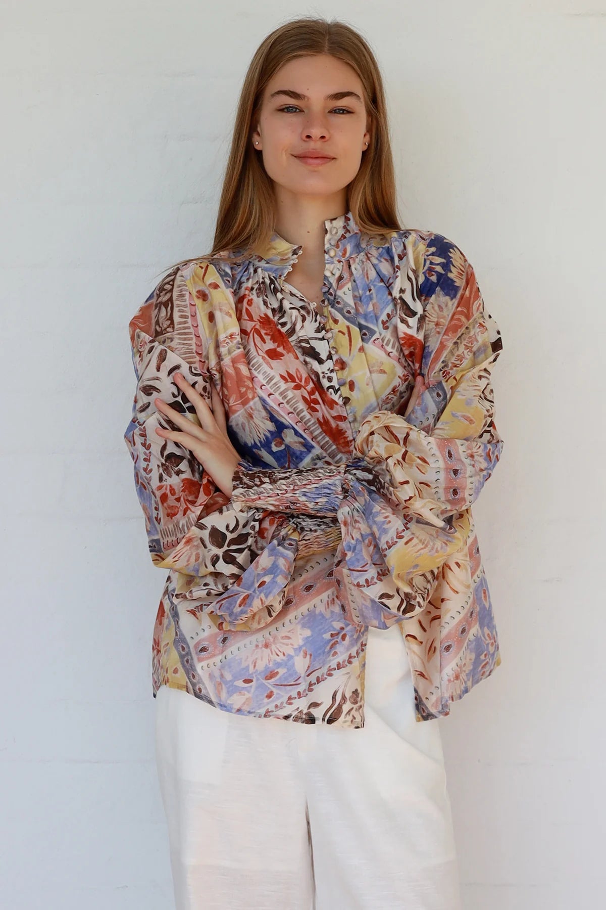 Charlotte Shirt - Azure Floral
