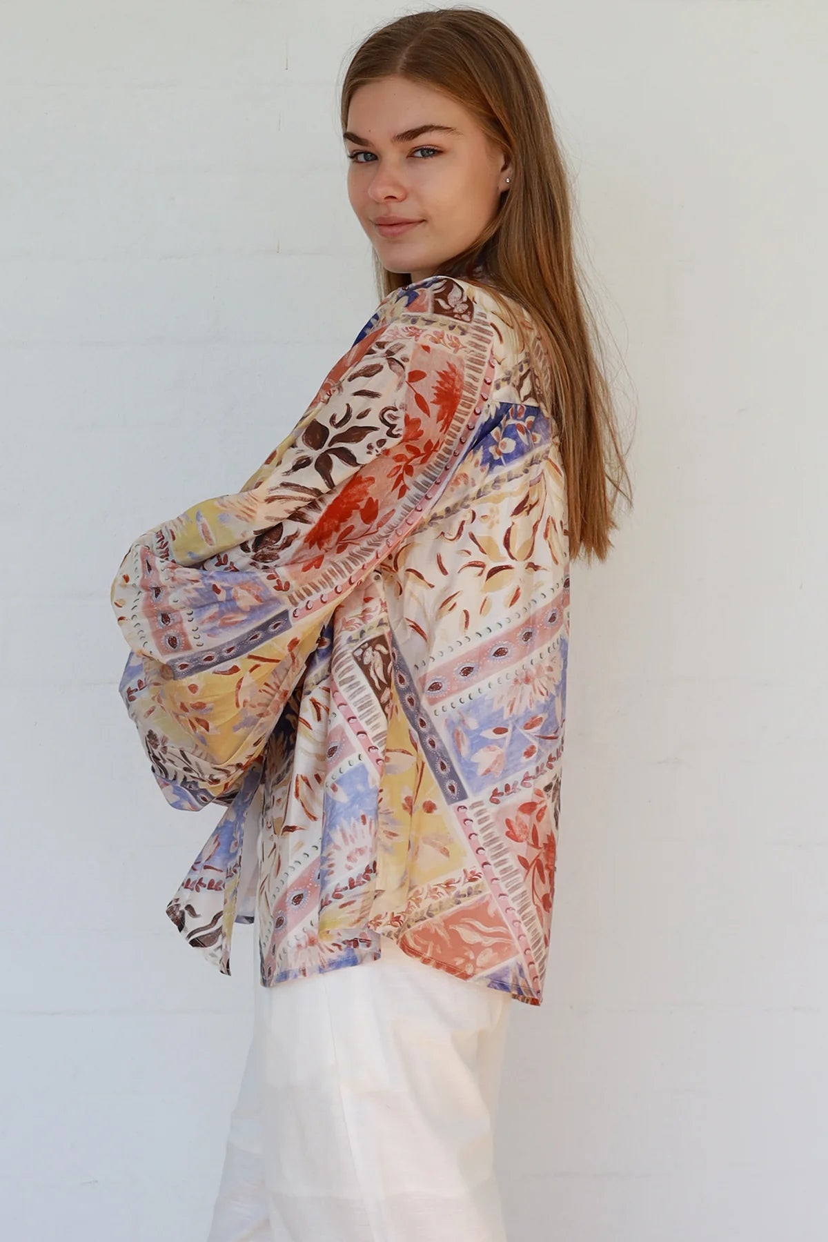 Charlotte Shirt - Azure Floral